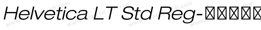 Helvetica LT Std Reg字体转换